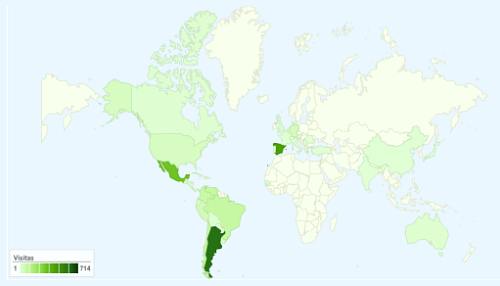mapa - origen de las visitas